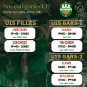 Catégorie U15