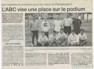 L'ABC vise une place sur le podium