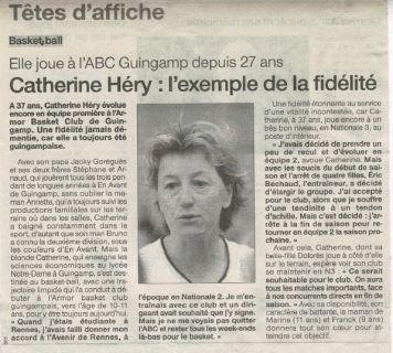 Catherine Héry : l'exemple de la fidélité