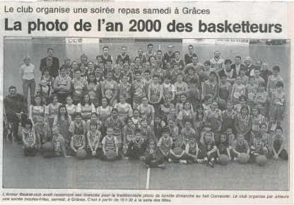 La photo de l'an 2000 des basketteurs