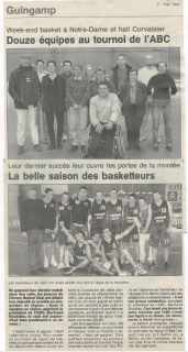Douze équipes au tournoi de l'ABC et la belle saison des basketteurs