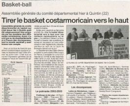 Tirer le basket costarmoricain vers le haut