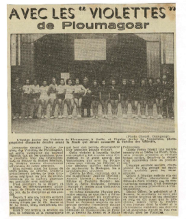 Avec les violettes de Ploumagoar